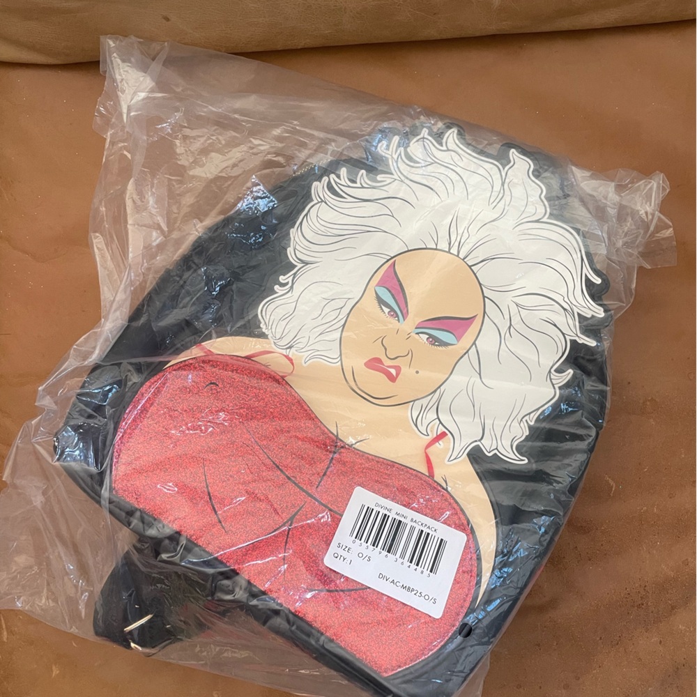DIVINE x CAKEWORTHY backpack NEW drag icon Queen of Filth
